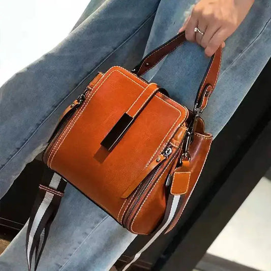 Elegante Umhängetasche aus echtem Leder