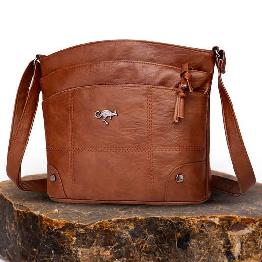 Muriel – Vintage-Charme | Schultertasche aus Leder
