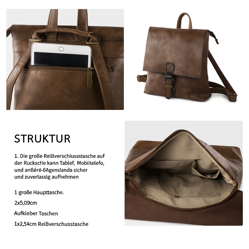 Harper Multifunktionaler Retro-Rucksack