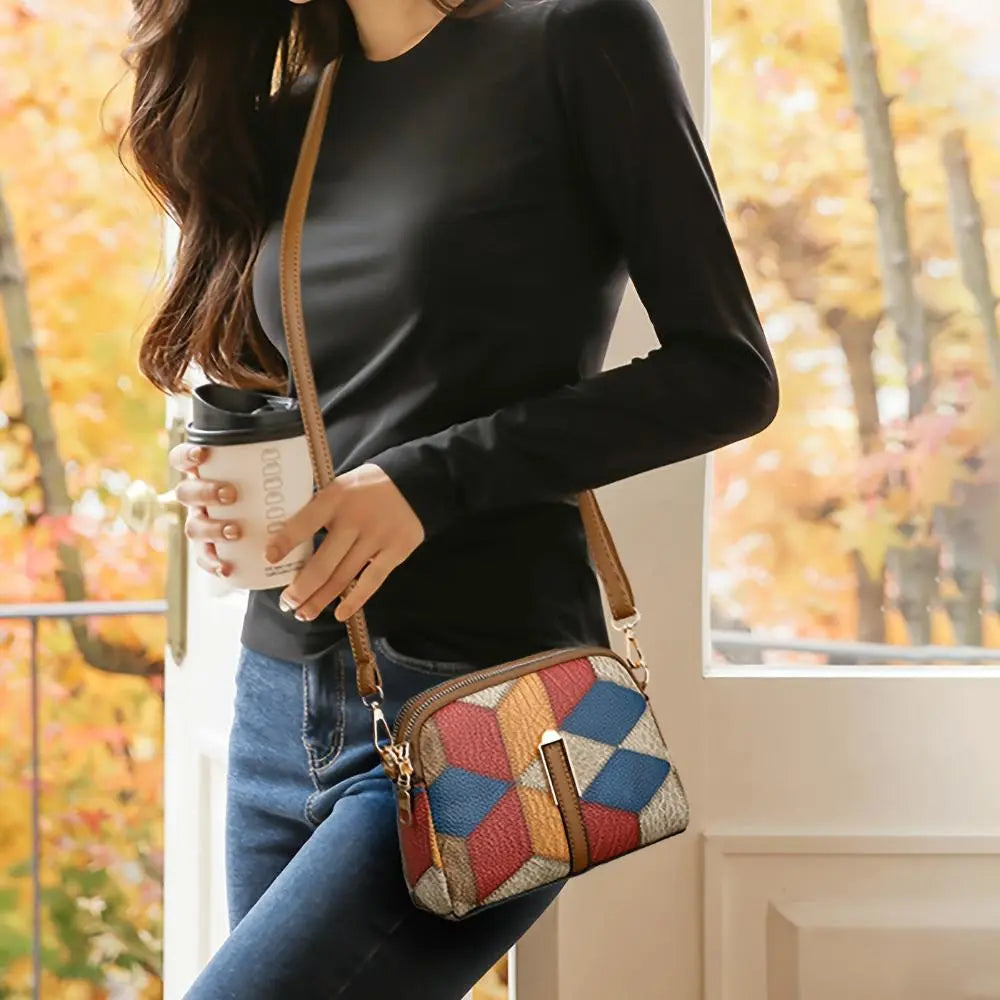 Luna – Mini Patchwork Umhängetasche