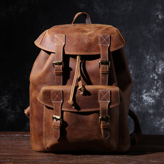 Jeffrey – Klassischer und robuster Lederrucksack