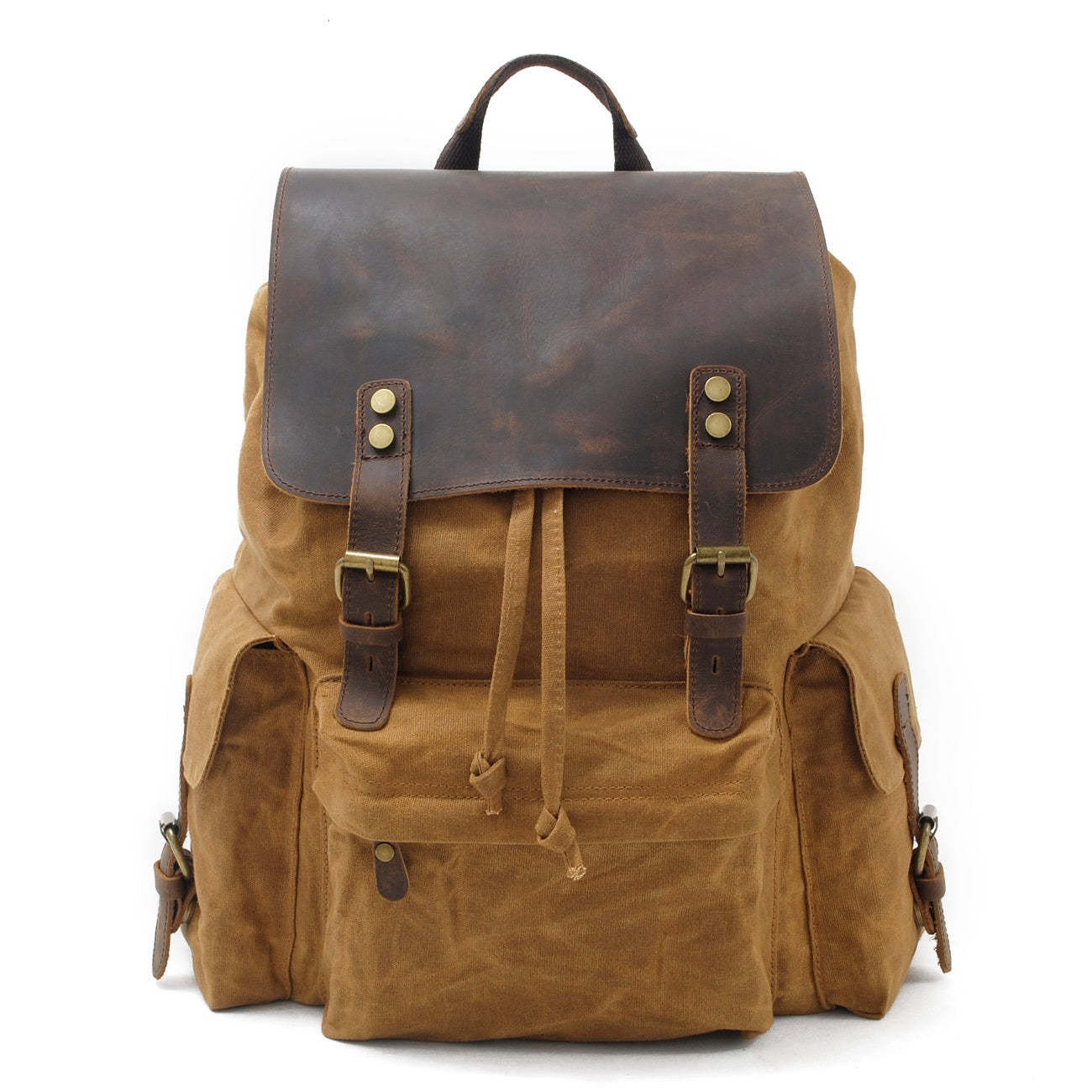 Jacob – Vintage-Rucksack aus gewachstem Canvas