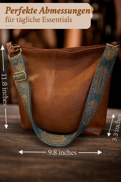 Chelseys Vintage Charme | Leder-Umhängetasche