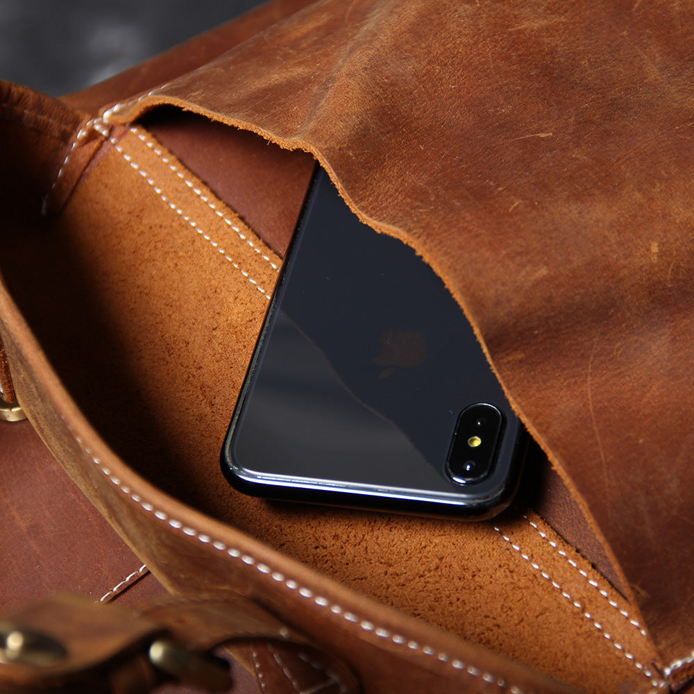 Jeffrey – Klassischer und robuster Lederrucksack