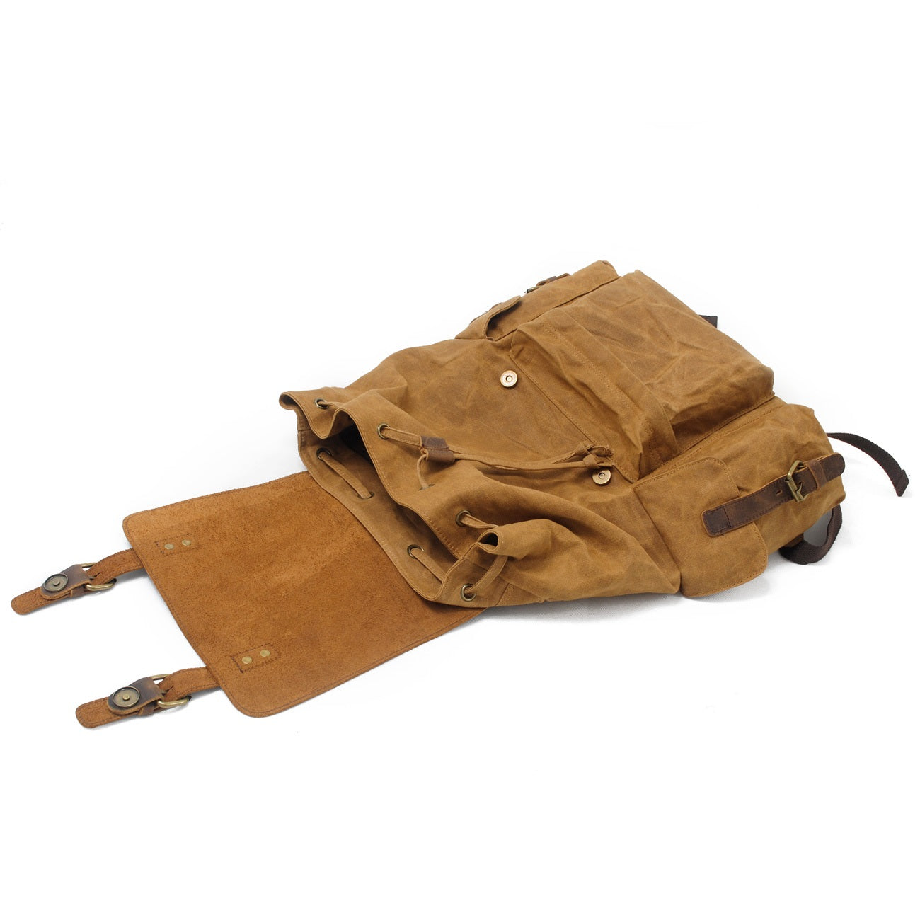 Jacob – Vintage-Rucksack aus gewachstem Canvas
